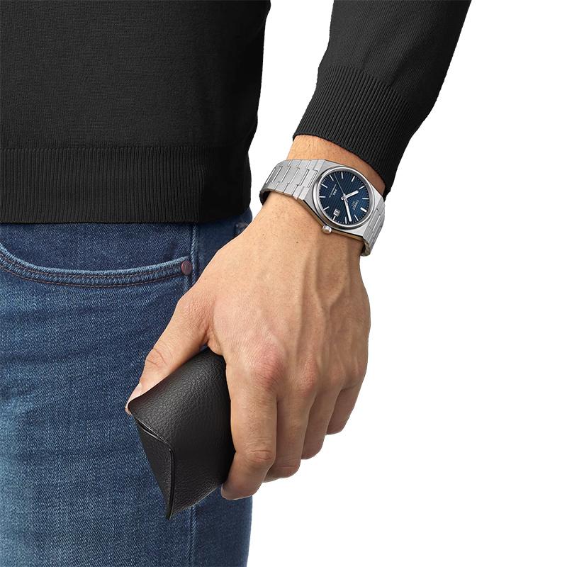 TISSOT PRX Automatic Mechanical Movement Men's Watches Watch Blue Dial Stainless Steel Watchband T137.407.11.041.00-