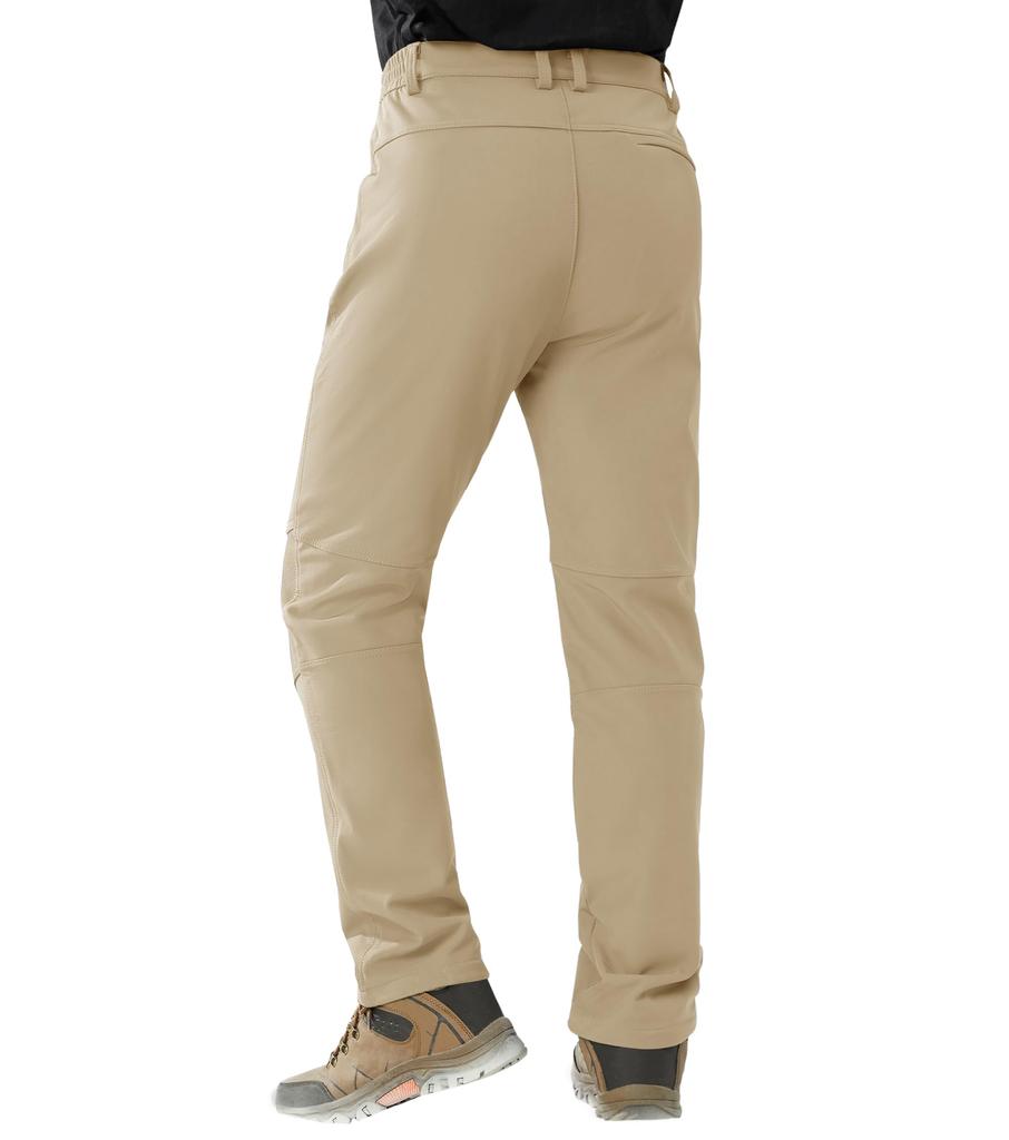 Cargo Cold Weather Bike Soft Shell Water Climbing Fleece Trekking For Khaki L [KEFITEVD] Pants, Men's, Pants, Pants, Warm, Pants, Repellent, Pants,