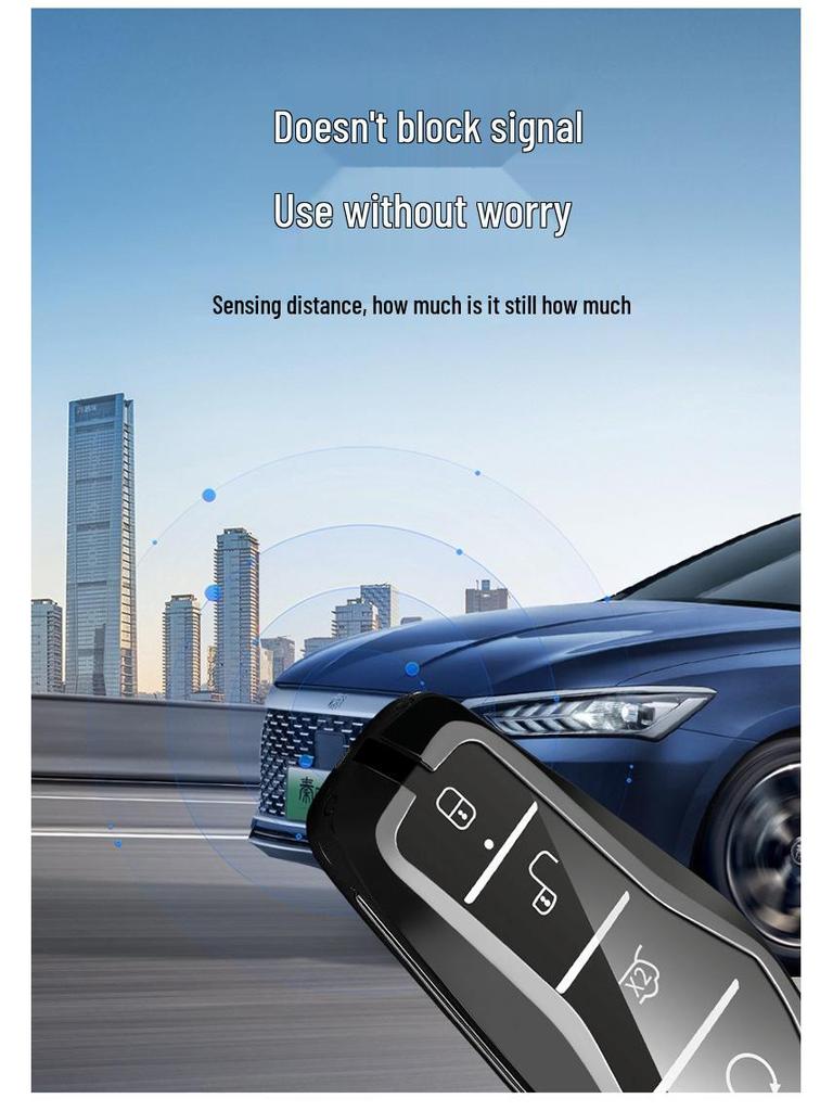 BYD Han, Tang DM, Qin PLUS, Song Pro/Max, Yuan Car Metal Key Case (2021 Model)