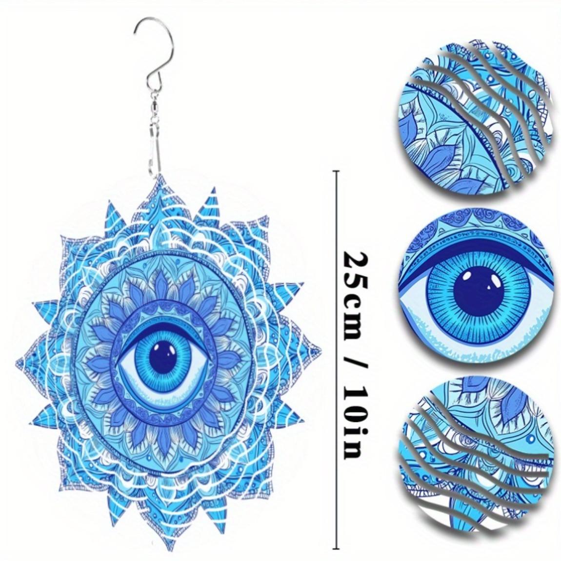 

Яркий психоделический кот, колокольчик ветра, красочный подвесной декор для сада, патио, вечеринки, всесезонное металлическое искусство, подарок 01A