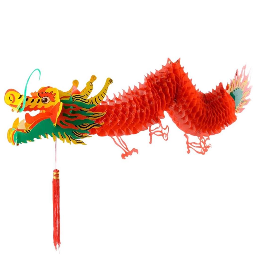5-Foot Dragon-Shaped Lantern Decoration for Festivals and Celebrations