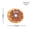 Durable Donut Dog Toy with Squeaker - Bite-Resistant and Entertaining