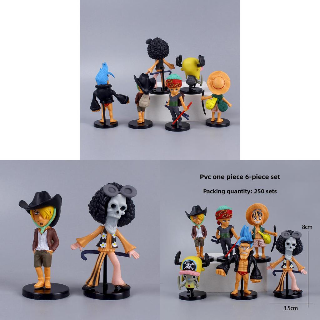 One Piece Anime Character Pvc Collectible Figures For Car Decor And Gifting