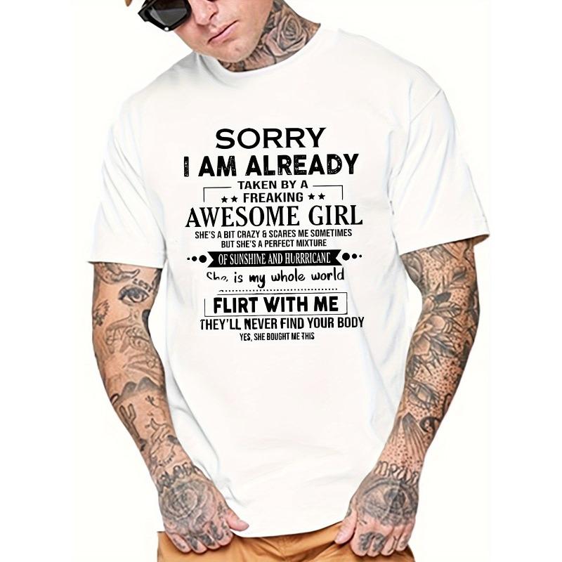 European sizes Casual Clothing, Anniversary New Double-Sided Printed Easy Crew-Neck Men'S Regular Short-Sleeve Trendy Brand Print