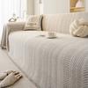 Home Sofa Cover Design Fishbone Pattern 3 Seater Sofa Cover Full Set Anti-cat Scratching Non-slip Sofa Blanket