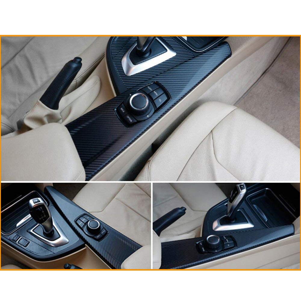 3D Carbon Sheet, Black Carbon Fiber Vinyl, Car Wrap Film, DIY, Interior Sticker, Heat