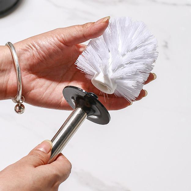 Nordic Ceramic Long Handle Toilet Brush – Elegant Design for Complete Cleaning