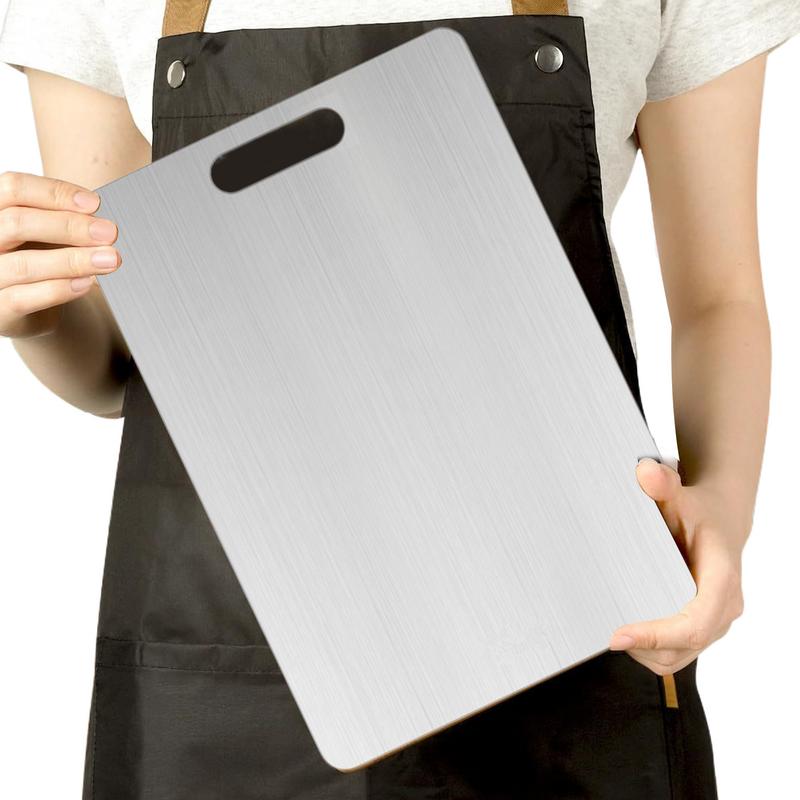 

2mm Titanium Cutting Board Slip-Resistant Double-sided Food Grade Cutting Board Safe Chopping Mat For Vegetables Meat Fruit CN