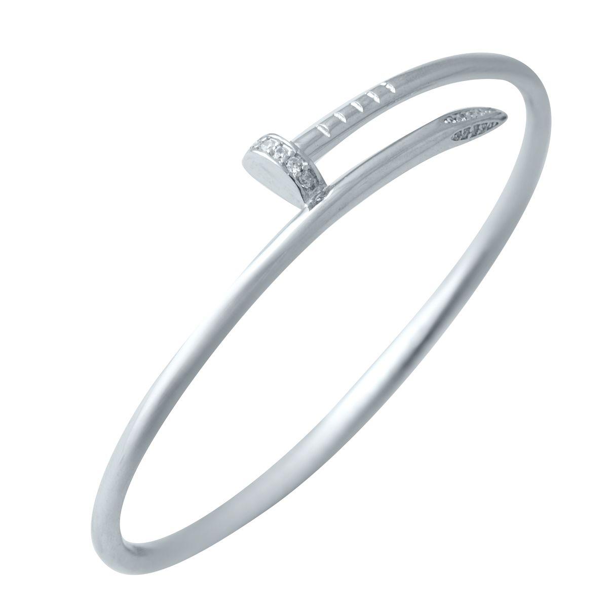 

Срібна каблучка з фіанітами, вага виробу 12,78 гр (2031062) білий