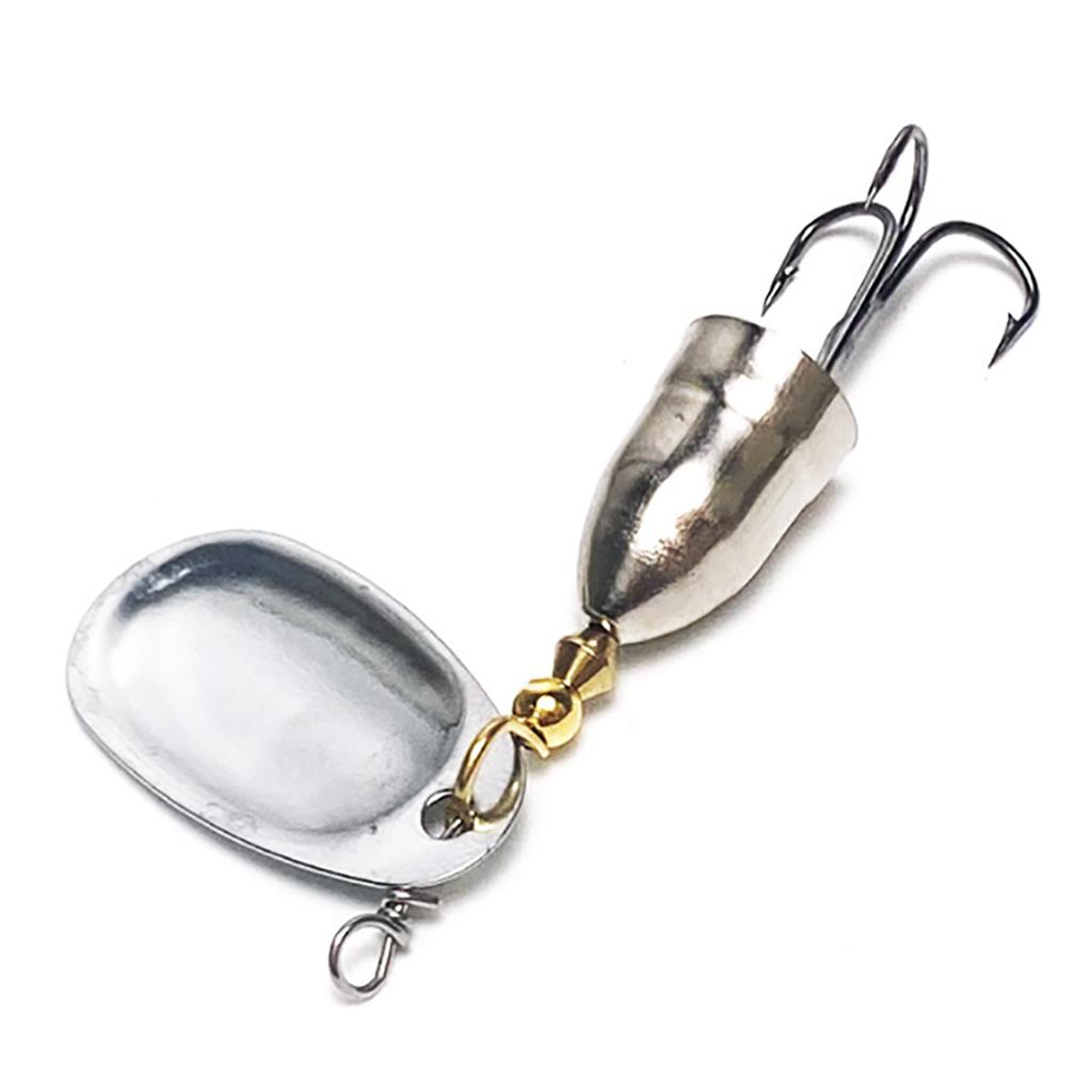 10Pcs Trout Spinner Baits Set 5/6/8/9/11g Fishing Lure Spinnerbait with Treble Hook Hard Metal Baits Fishing Tackle