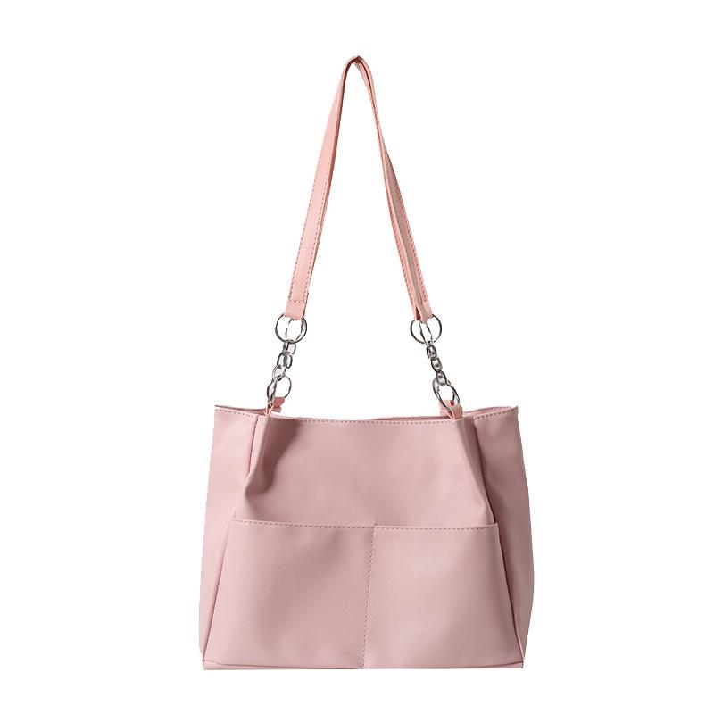 

Ретро велика містка сумка-тоут жіноча 2024 нова текстура весна та літо мода для поїздок на роботу плечова сумка під пахву рожевий