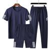 Three-piece Tracksuit for Men Summer New Trend Sportswear Shorts