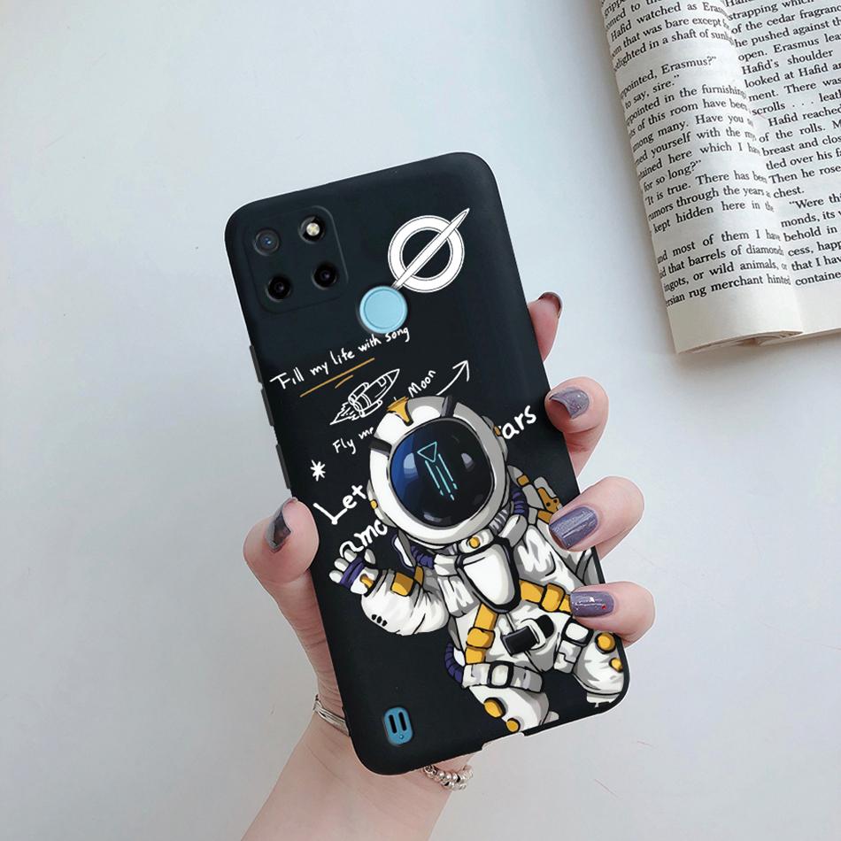Case For Realme C25Y C21Y Back Cover Cute Flower Protect Soft Phone Case Silicone Cartoon Funda For Oppo Realme C25Y C 21Y Capa