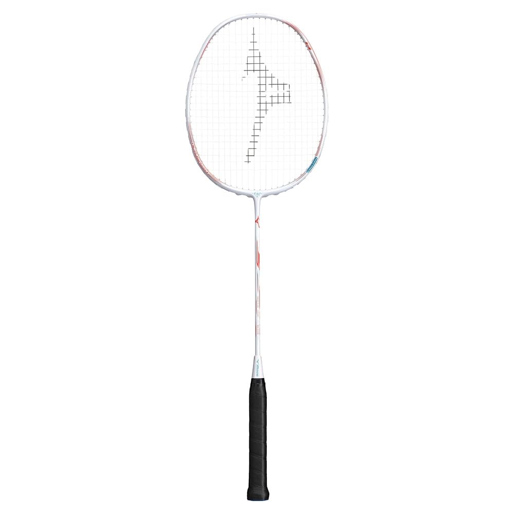 Mizuno Rachetă Badminton AcroSpeed 8 Doar Cadru Vândut cu Husă Moale 73JTB408, Unisex, (Corzi Separat), Inclus, Alb,