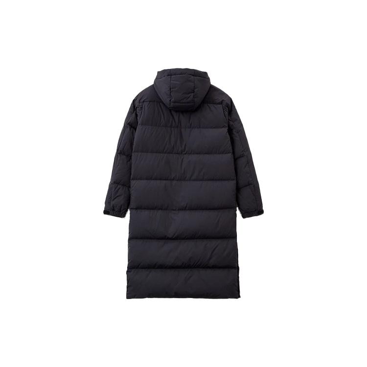 adidas 3ST Long Coat Outdoor Sports Hooded Stay Warm Down Jacket Black Unisex H20760