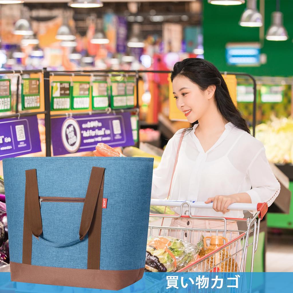 LHZK Insulated Eco Foldable Tote Lunch 50L Large Capacity Cooler Insulated for Commuting Bag, Bag, Bag, Bag, Bag, Bag, Large, Outdoors, Picnics, BBQs,