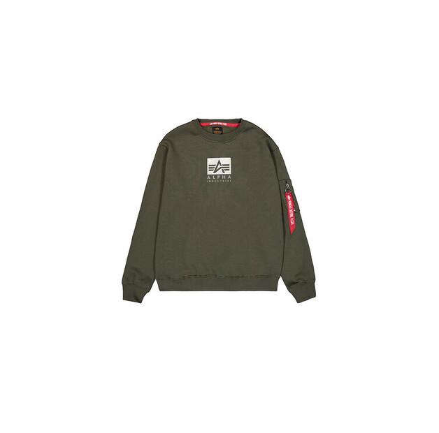 Толстовка Alpha Industries Satin Logo Sweatshirt EU 1XL