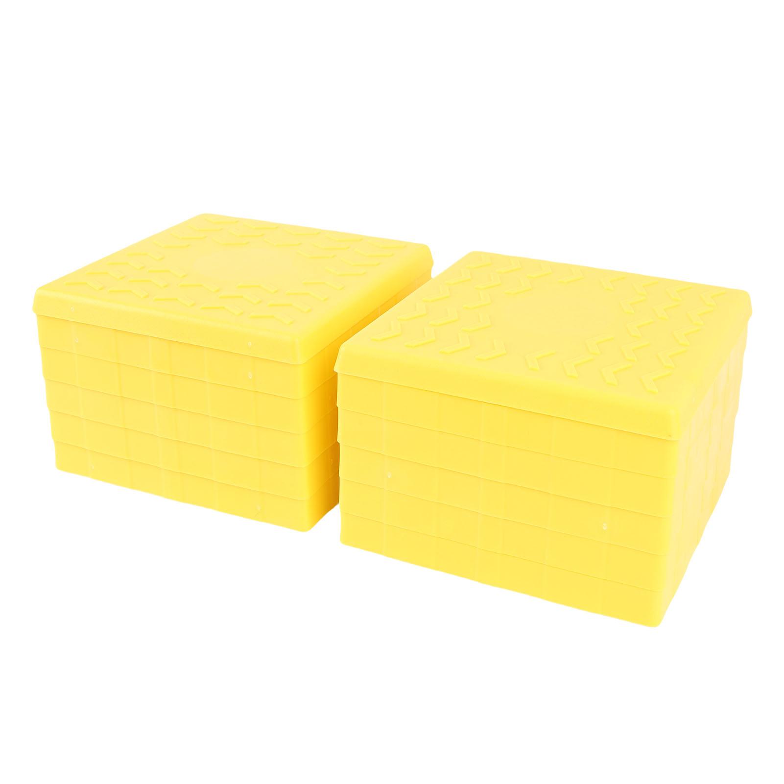 

12 шт. RV сцепляемые выравнивающие блоки-подкладки с портативной сумкой Сверхпрочные штабелируемые блоки-домкраты для туристического прицепа