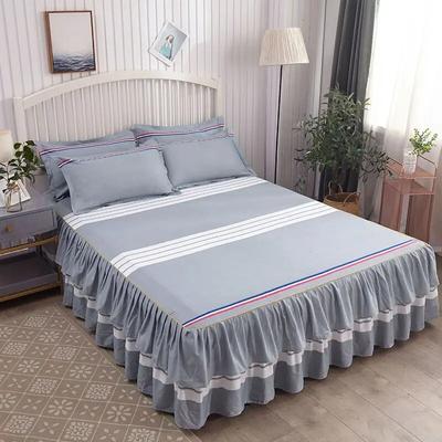 Versão coreana estilo saia de cama lençóis de peça única capas de cama colchões capas protetoras antiderrapantes capas de poeira