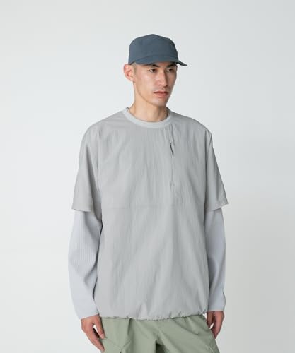 Snow Peak Breathable Quick Dry T-Shirt Gray XXL Unisex T-Shirt for Men and Women