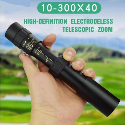 Přenosný monokulární dalekohled 4k Video 10-300x40 Super Zoom Celokovový dalekohled s dlouhým dosahem Vysoká kvalita pro kempování