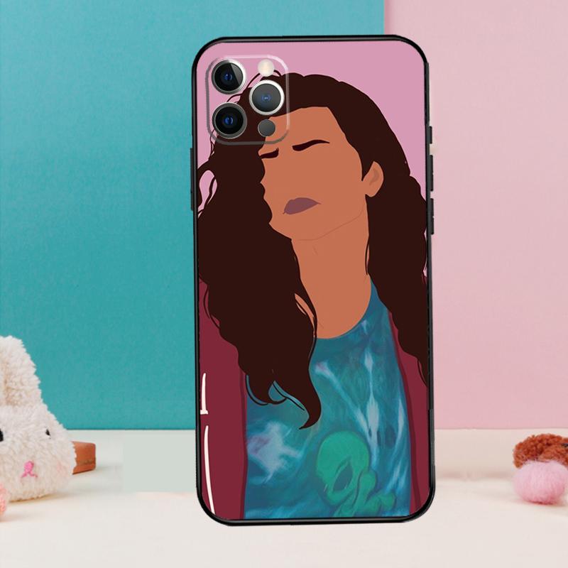 Euphoria Zendaya Rue Phone Case For iPhone 17 Air 16 15 14 13 11 12 Pro Max 12 13 mini 15 16 Plus 16e Cover Coque
