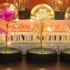 LED Gold Foil Rose Creative Gift Ornaments Artificial Rose Flowers  Mother's Day