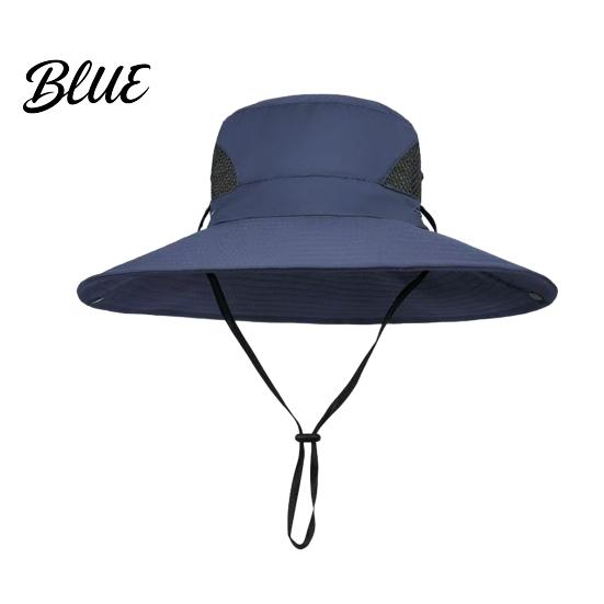 Adjustable Head Circumference Hat Unisex Sun Hat Breathable Wide Brim Fishing Outdoor Quick Dry Cap UV Protection for Men Women Hiking Traveling