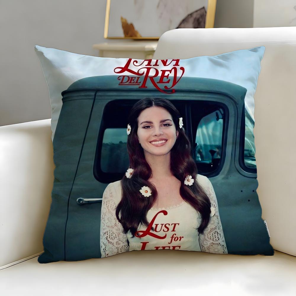 Populära sångerskan Lana Del Rey Kuddfodral Mjukt & Lätt att Tvätta Örngott – Mångsidigt för Soffa, Säng, Resa och Kontor