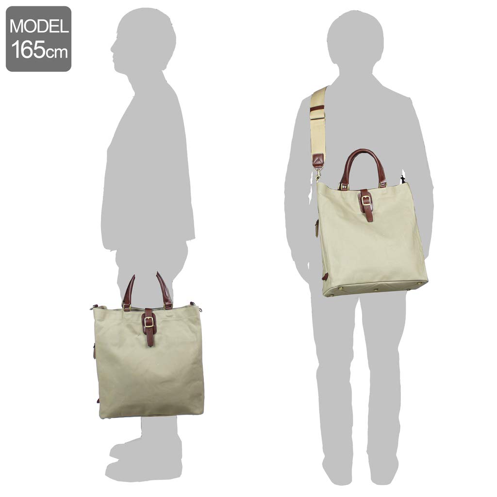 Lake Tote Bag 9 Canvas 130522 Beige [Silver Club] No. [13] -