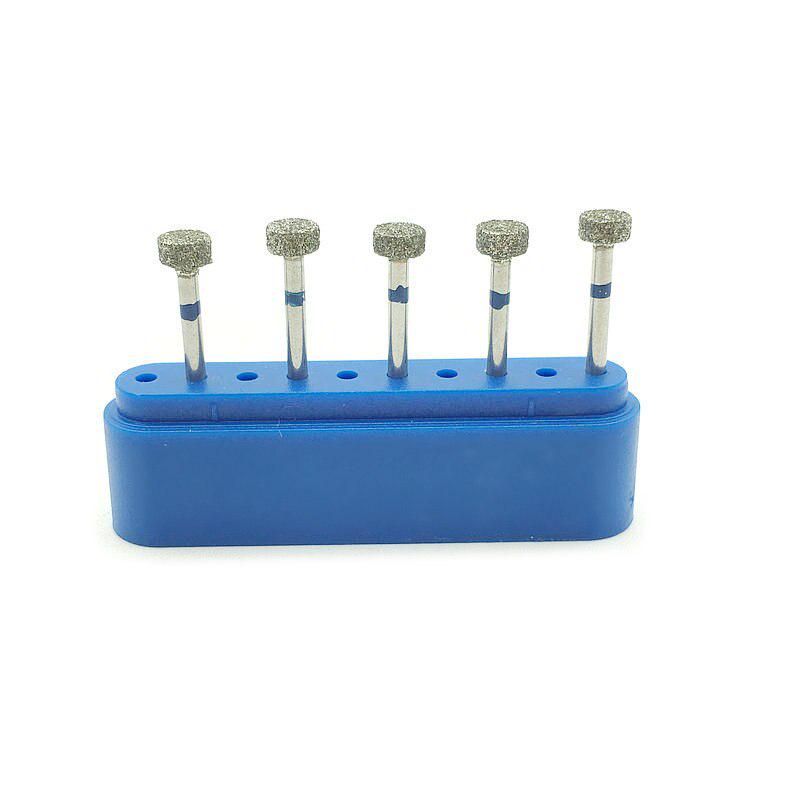 5pcs/pack Dental Diamond Burs Drills High Speed Handpiece Polishing Smoothing Dentist Tools Diamond Burs Kit WR-45