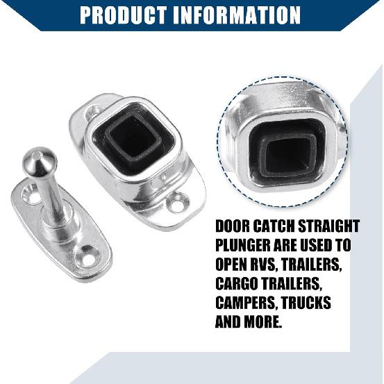 Wohnmobiltürhalter/Kolben und Buchse Anhängertürhalter für Auto Wohnmobil Reiseanhänger LKW-Anhänger Schuppentür/Langlebig / 2er-Set