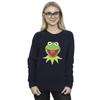 Disney Womens/Ladies Muppets Kermit Head Sweatshirt