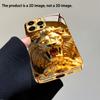 Lion pattern electroplated glass phone case suitable for iPhone 17 16 15 14 13 12 11 Pro/Max/Plus shockproof back cover