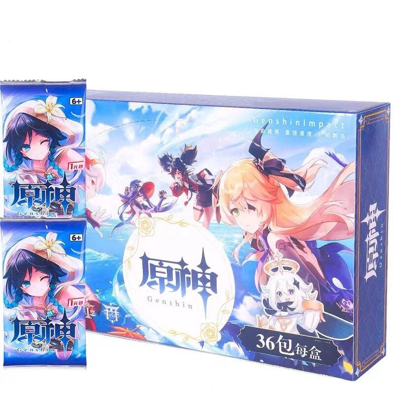 Sbírka Genshin Impact Series Karty Herní dopisy Karty Sběratelské předměty Sr Ssr Vzácné karty Hračky pro rodinu Děti Vánoční dárek