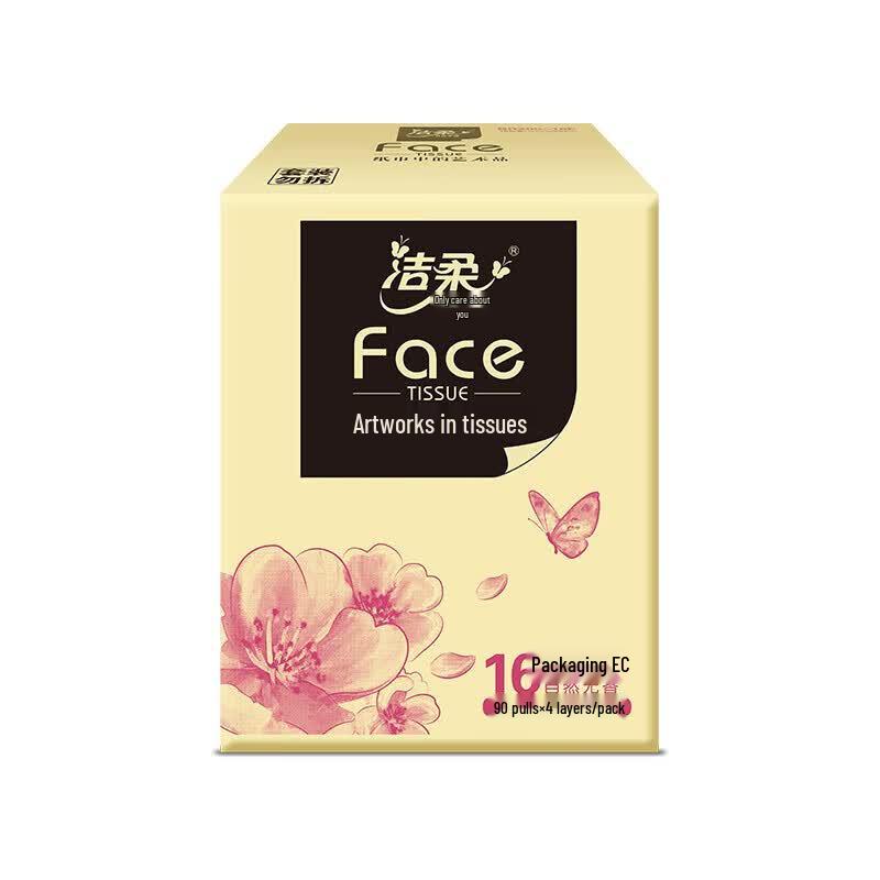 C&S Oil Painting Cherry Blossom Soft Pack Facial Tissues