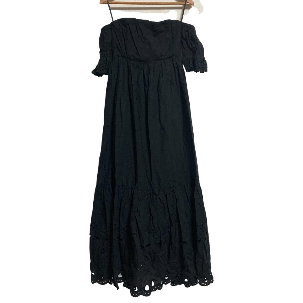 [Used] Good Condition LILY BROWN Cutwork Dress Size F Black Women s Luxs Brand Used Clothing Luxe