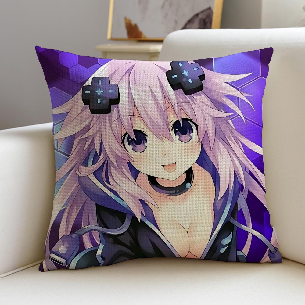 Hyperdimension Neptunia Cushion Cover Soft Decorative Square Cushion Covers X X Pillowcases for Sofa Couch Home Bedroom