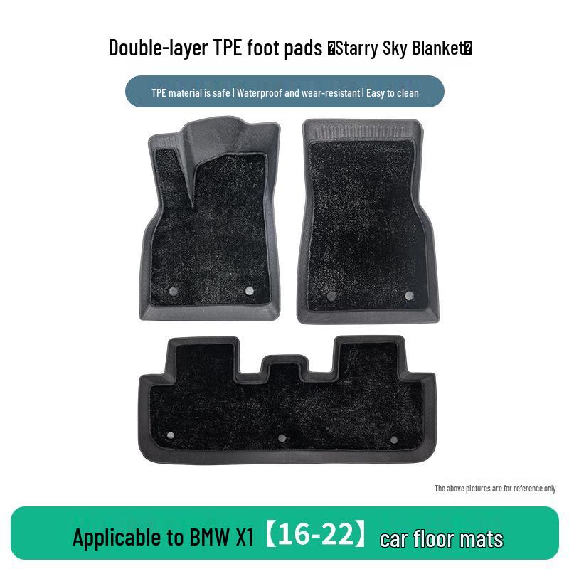 TPE Car Floor Mats for BMW X1 (2016-2022 Models)