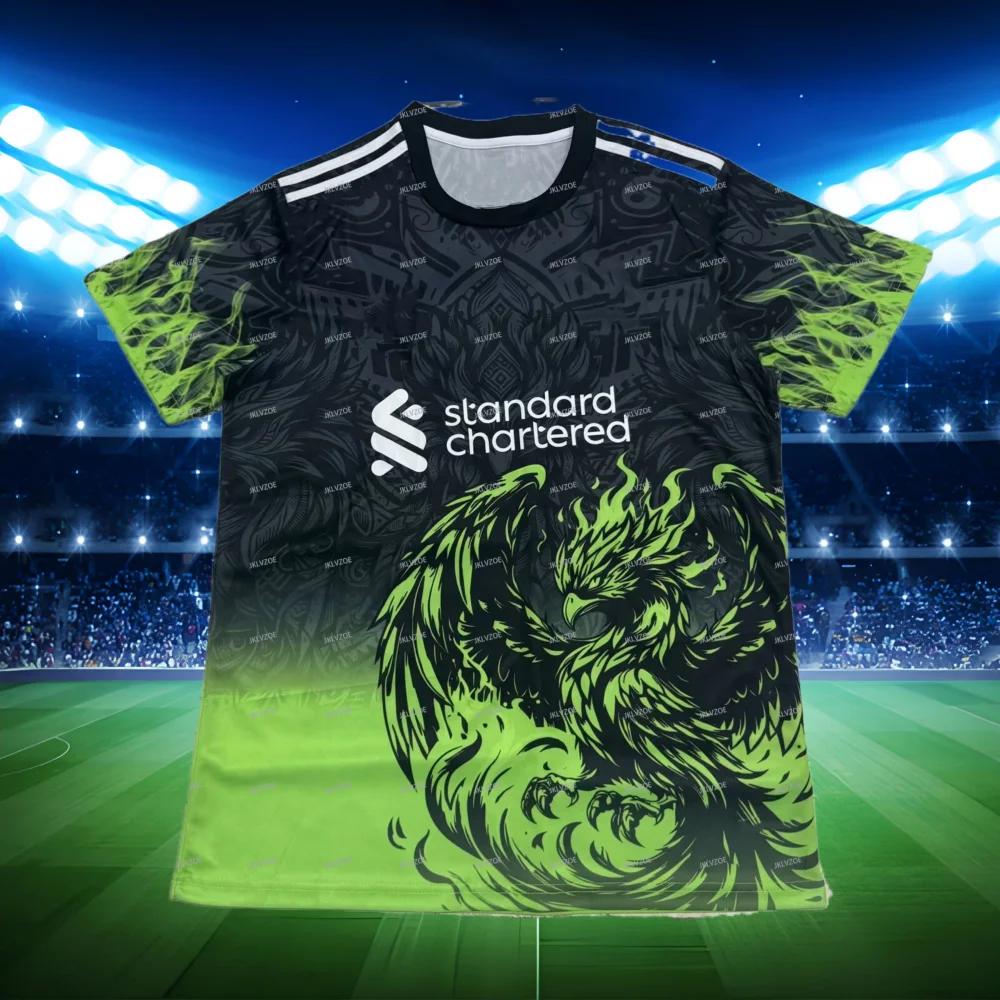 Summer Football Warm Up Training T-shirt Liverpool Special Edition Football Sweatshirt Suitable for Men and Women