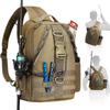 Lightweight Sling Bag with Rod Holder Shoulder Storage Bag New Fishing Gear Bag  Outdoor Fishing