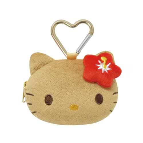 K Company Hello Kitty (Suntan Series) Coin Purse, Hibiscus, KTHI-KZ-HA, H7.5 x W9.5 x D3cm