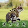 Set di imbracatura tattica regolabile e guinzaglio per gatti e cani di piccola taglia – Gilet da esterno anti-fuga