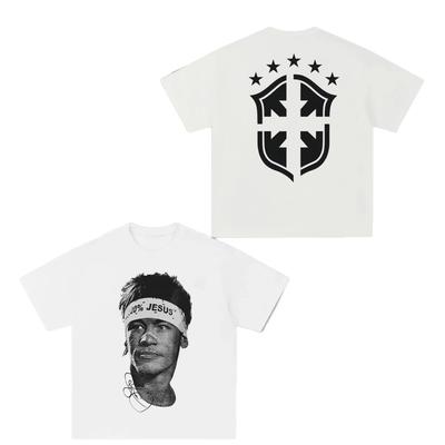 Cristiano Ronaldo Football Superstar Super Fashion Printed Short Sleeve Tshirt Unisex Distress American