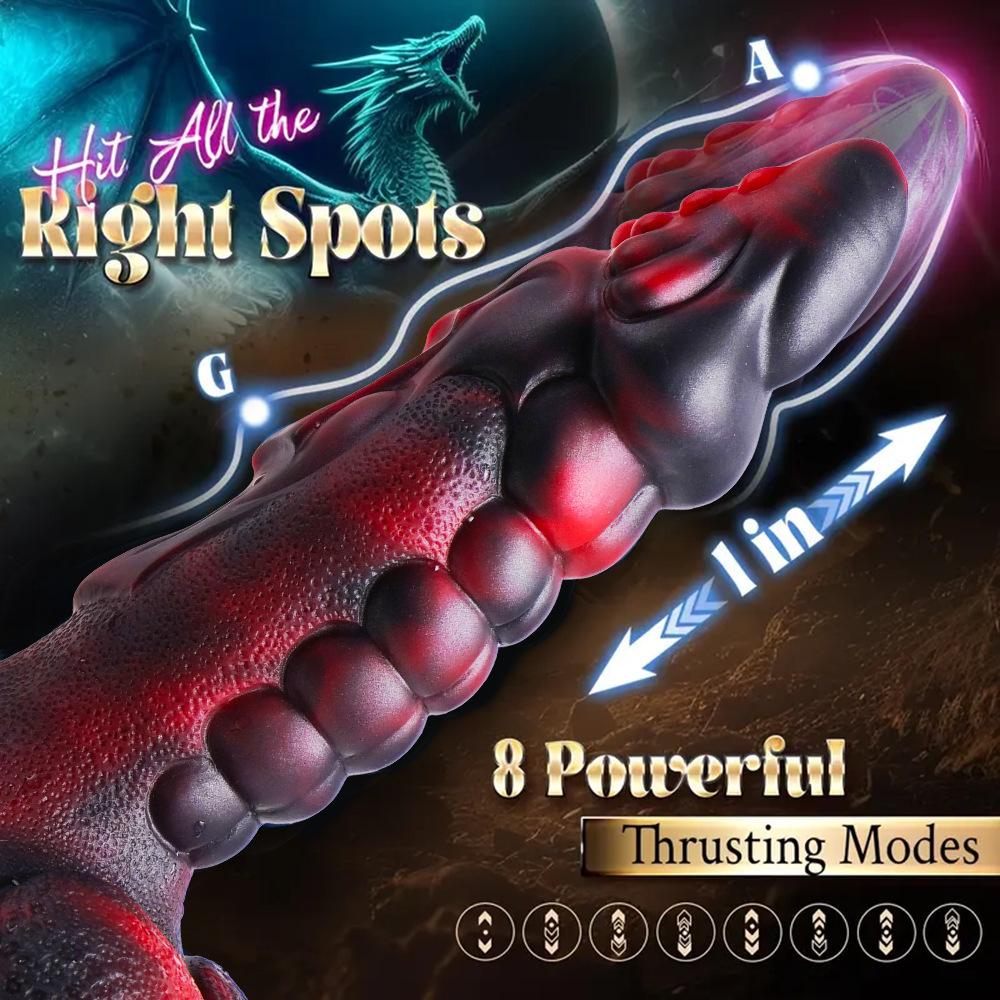 Silicone Electric Special-shaped Penis Vibrator Heated  Swinging  and Inserted Female Masturbator  Female Orgasmic Sex Toy