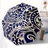 1pc Tribal Patterns Automatic Open/close Folding Compact Umbrella, 8 Rib Sturdy Canopy, Lightweight Portable, Everyday Use, Gift,,081