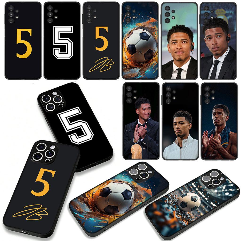 Football No 5 Soccer No5 Number Phone Cover Case for Xiaomi Redmi Note 15 11 9 10 Pro Plus A5 9A 9T 10A 10C 9C NFC 15C 8T Casing