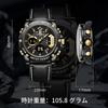 R ONTHEEDGE Men’s Analog Quartz Wristwatch 3 ATM Water Resistant Leather Band Date Dual Time Luminous Business Stylish Gift
