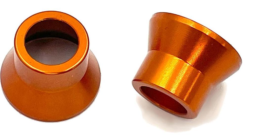 COTRAX TR412 Aluminum Air Valve Sleeves Set of 2 for Short Rubber Valves, Lightweight