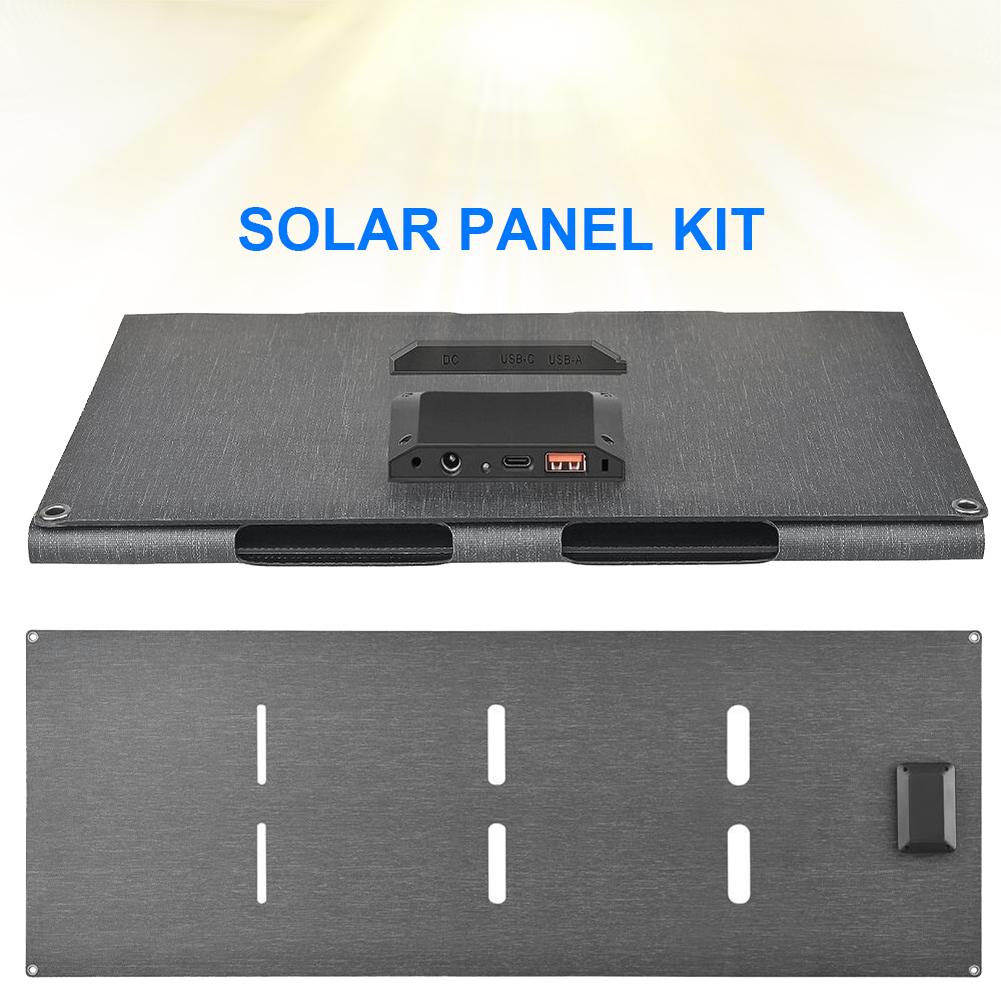 

60W Folding Solar Panel with Type-c/USB/DC Ports Foldable Solar Charger IP65 Waterproof Portable Solar Panel Charger Solar Cell China Mainland